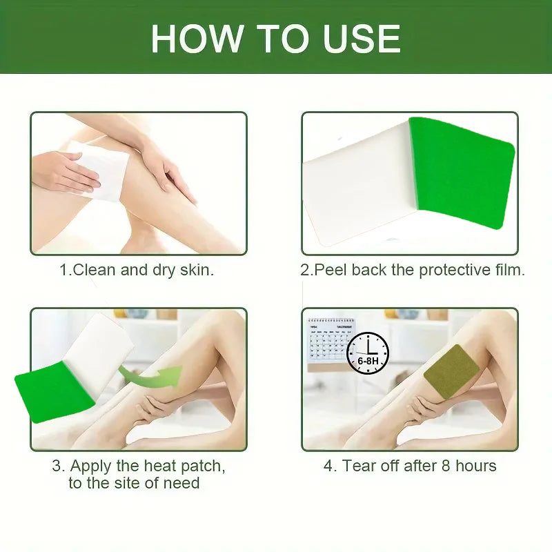 10-30PCS Lumbar Vertebra Patch Back Waist Self-heating Paste for Running Yoga Fitness Exercise