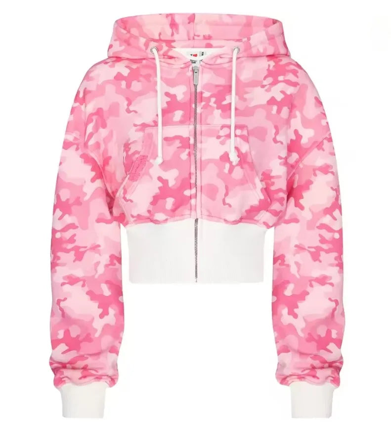 Y2K Vintage Oversized Cherry Blossom Embroidered Hooded Jacket Mens Womens Pink Zipper Coat Harajuku Hip Hop Graphic Streetwear