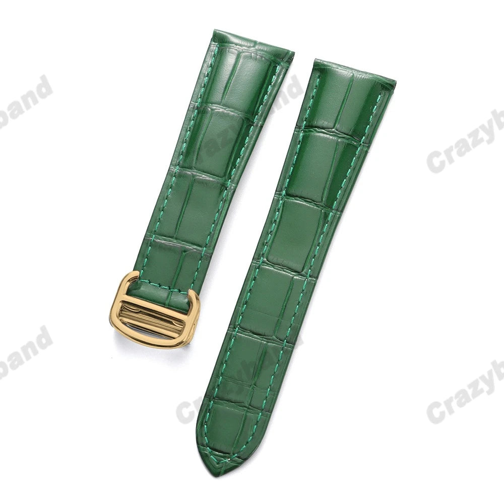 Genuine Leather Watch Strap for Cartier Tank London Solo Business Men‘s Soft Bracelet High Quality New Wrist Band 18mm 20mm 22mm