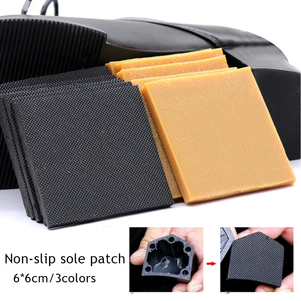 2pcs Repair Material Shoe Repair Wear-resistant DIY Soles Replacement High Heel Accessories Anti-slip Rubber Sole Protector
