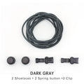 1 Pair of No Tie ShoesLaces Rubber Round Spring Lock Elastic Sneaker Shoelaces Laces Accessories Suitable for Kids Adult Lazy