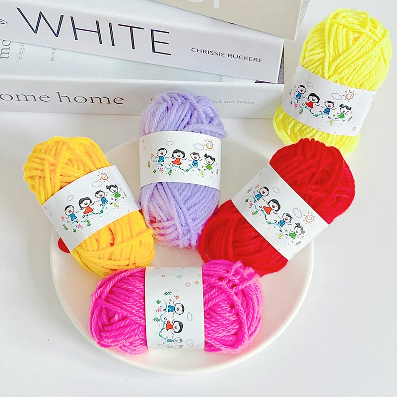 12Pcs Soft Warm DIY Cotton Wool Threads Soft Yarn Fine Quality Hand-Knitting Thread For Handmade Knitting Crochet Yarn