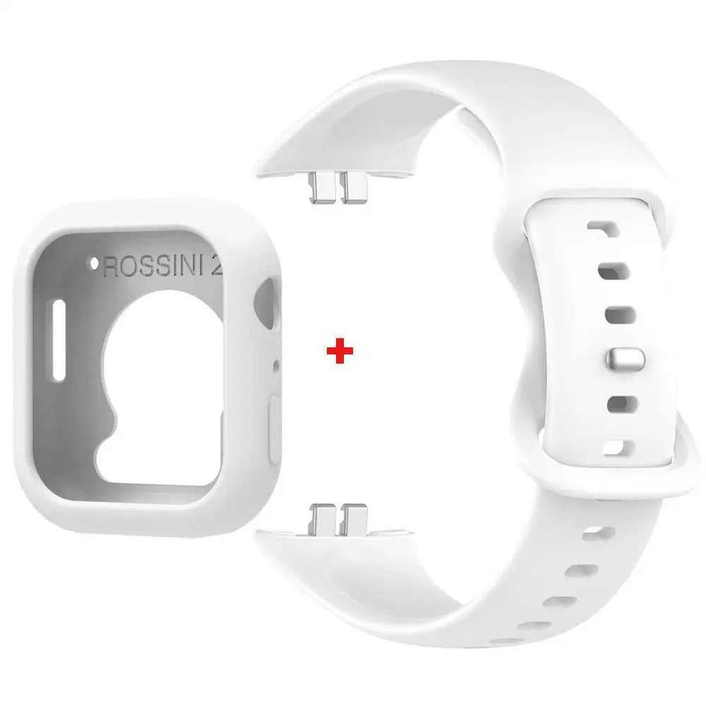 Silicone Watchband Strap+Case for Huawei Honor Choice ROSSINI 2i Smartwatch Bracelet & Case Film Replacement Wrist Band Correa