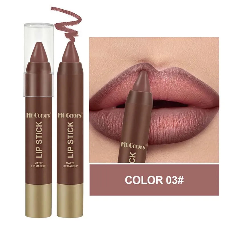 Matte Lipstick Makeup Velvet Lip Liner Crayon Sexy Brown Red Chocolate Tint Lipstick Lip Contouring Lipliner Outline Cosmetic