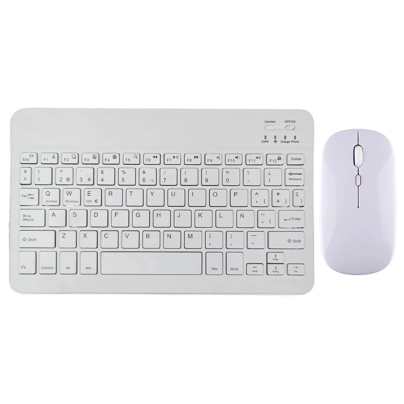 Bluetooth Wireless Keyboard Mouse Russian Spanish Korean For iPad Xiaomi MiPad Samsung Huawei MatePad Tablet Laptop IOS Android