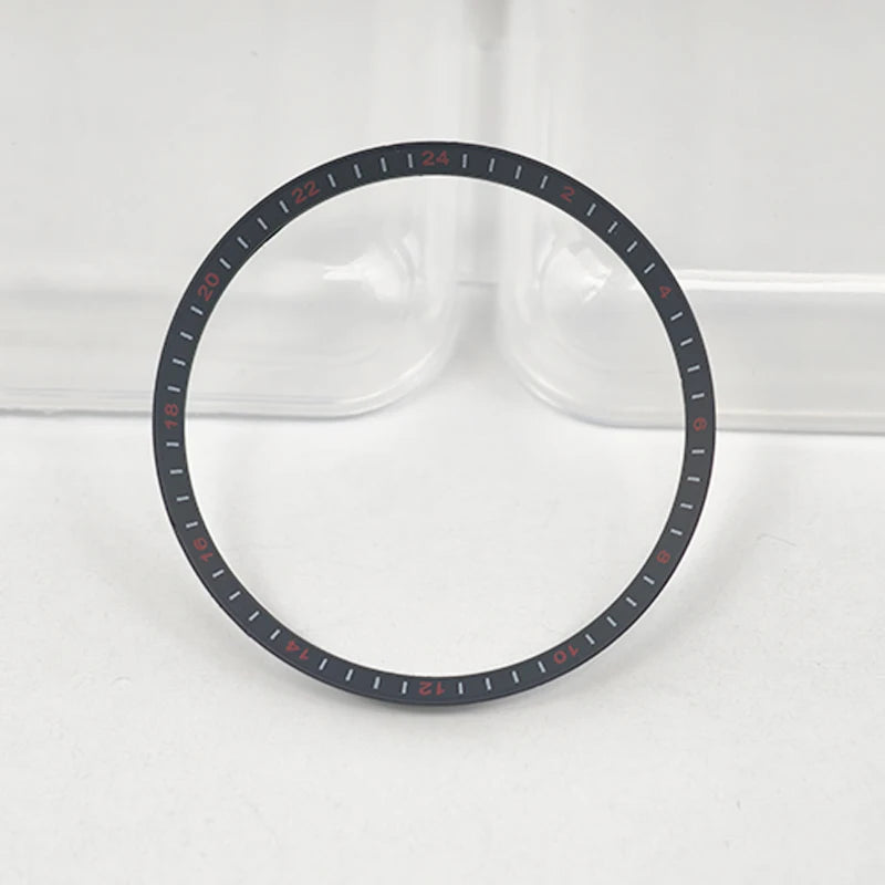 30.5mm Watch Chapter Rings Fit SKX007 SKX009 SRPD Watch Case Plastic Inner Ring NH35 NH36 Movement Men's Watch Parts Replace