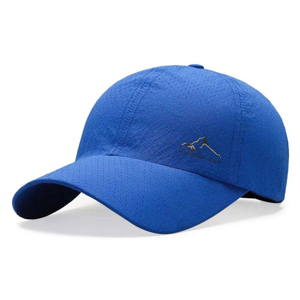 Casual Quick Dry Summer Baseball Cap Breathable UV Protection Sun Hats Adjustable Sports Cap Men Women