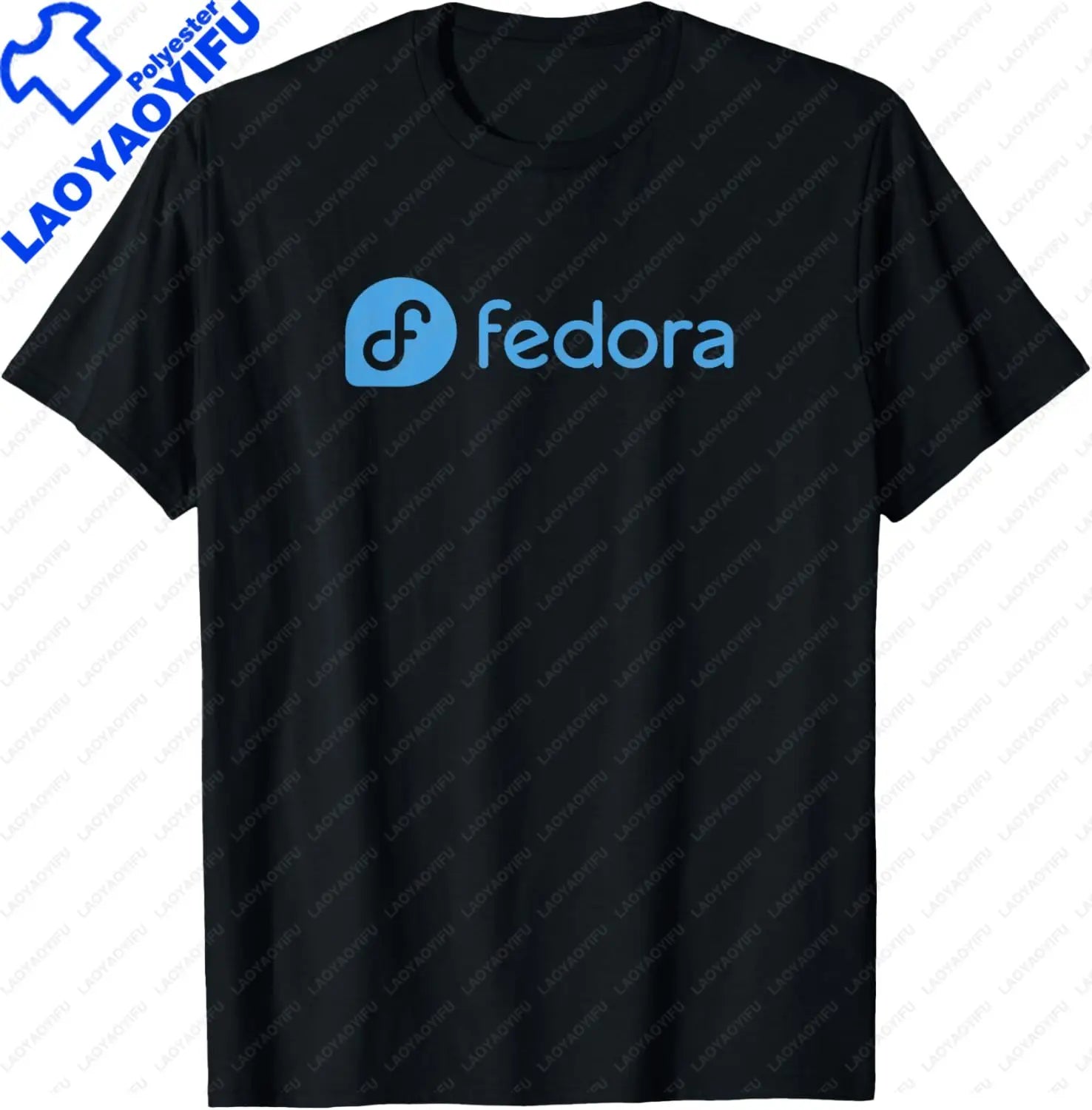 Linux Fedora T-Shirt White Tagline & Logo Open Source Os Tee T-Shirt Unisex Summer Streetwear Tops Mens Clothing Ropa Hombre