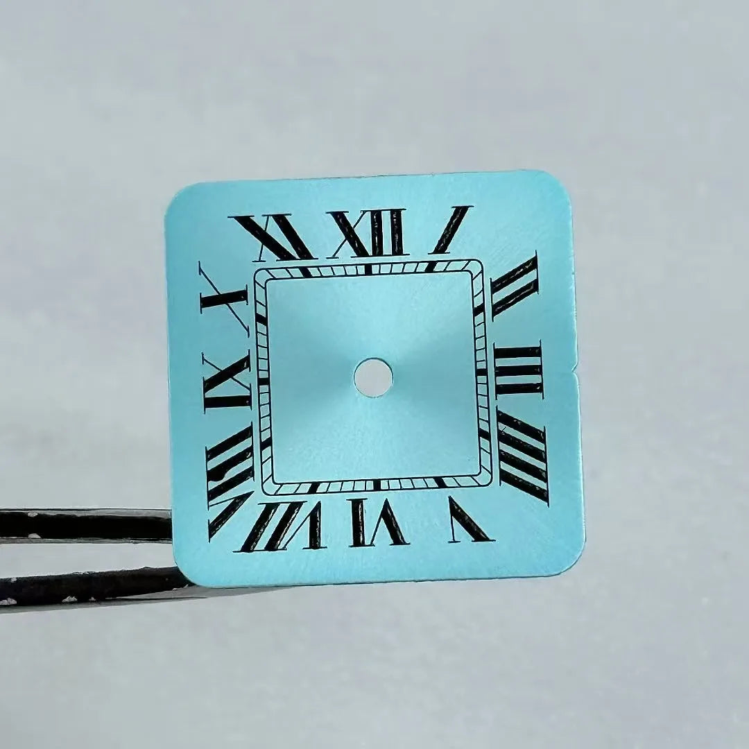 19mm Roman Dial Two Blue Sword Shape Watch Hands Suitable for Y120 Quartz Time module Panther Cartier Movement Case Mod Parts