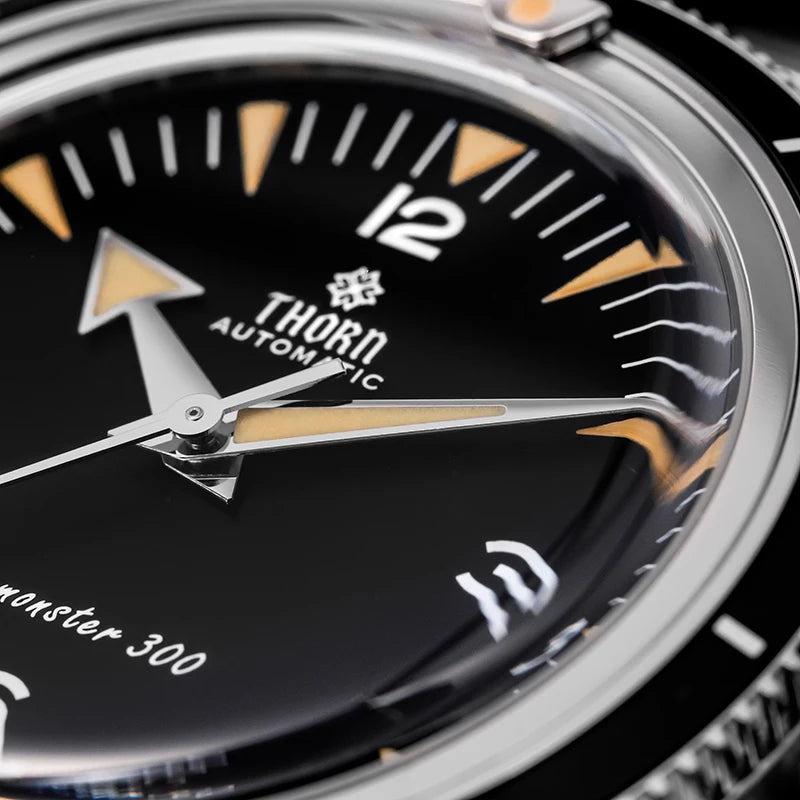 Thron T026 Mechanical Watch PT5000/Swiss Ronda Movement Men's WatchSapphire Crystal 316L Stainless Steel Vintage Style Watch