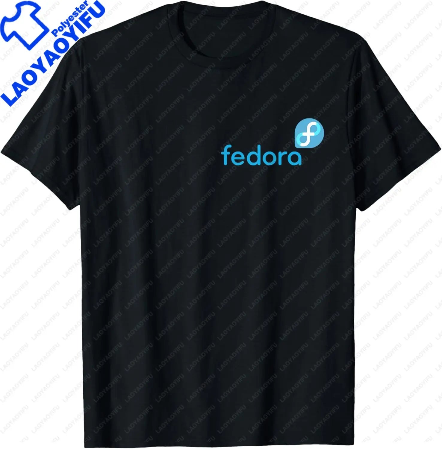 Linux Fedora T-Shirt White Tagline & Logo Open Source Os Tee T-Shirt Unisex Summer Streetwear Tops Mens Clothing Ropa Hombre