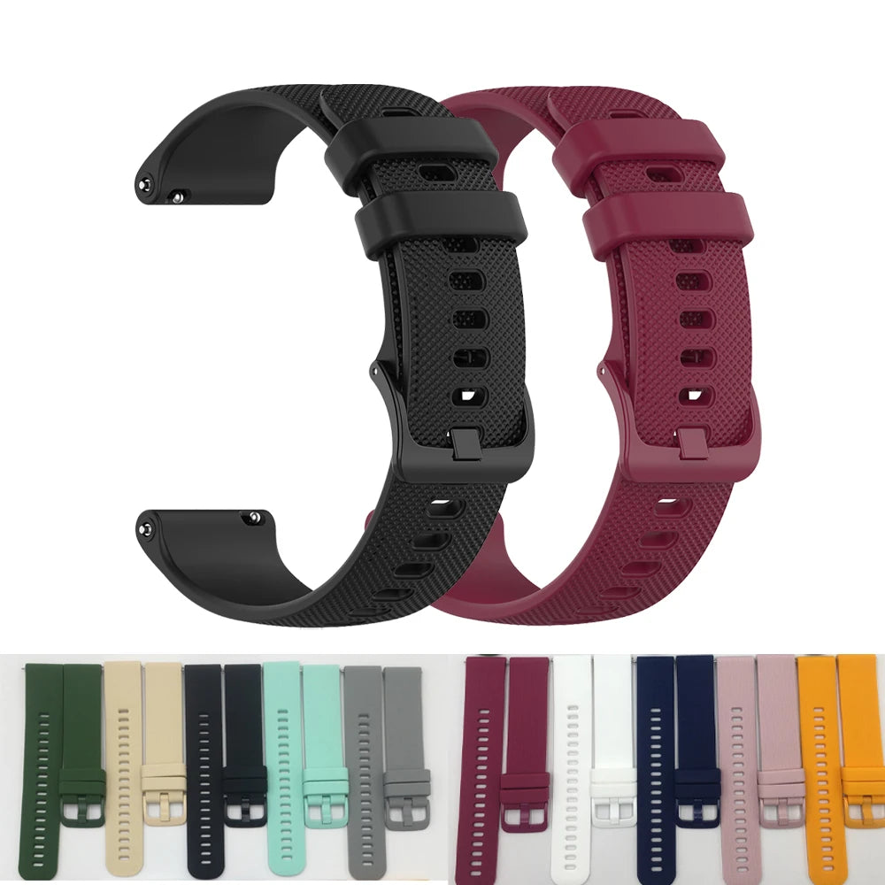 18mm Strap Watchband For Garmin Venu 4 41mm Silicone Band For Garmin Vivoactive 4S/Venu 3S 2S /Forerunner 255S 265S Bracelet
