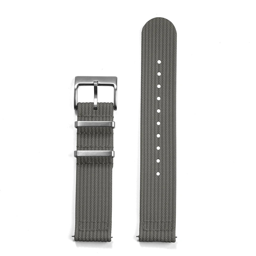 MZDTIMK Sailcloth Nylon Ribbed Strap 18mm 20mm 22mm New Design Quick Release Military Ribbed Nylon Watch Bands