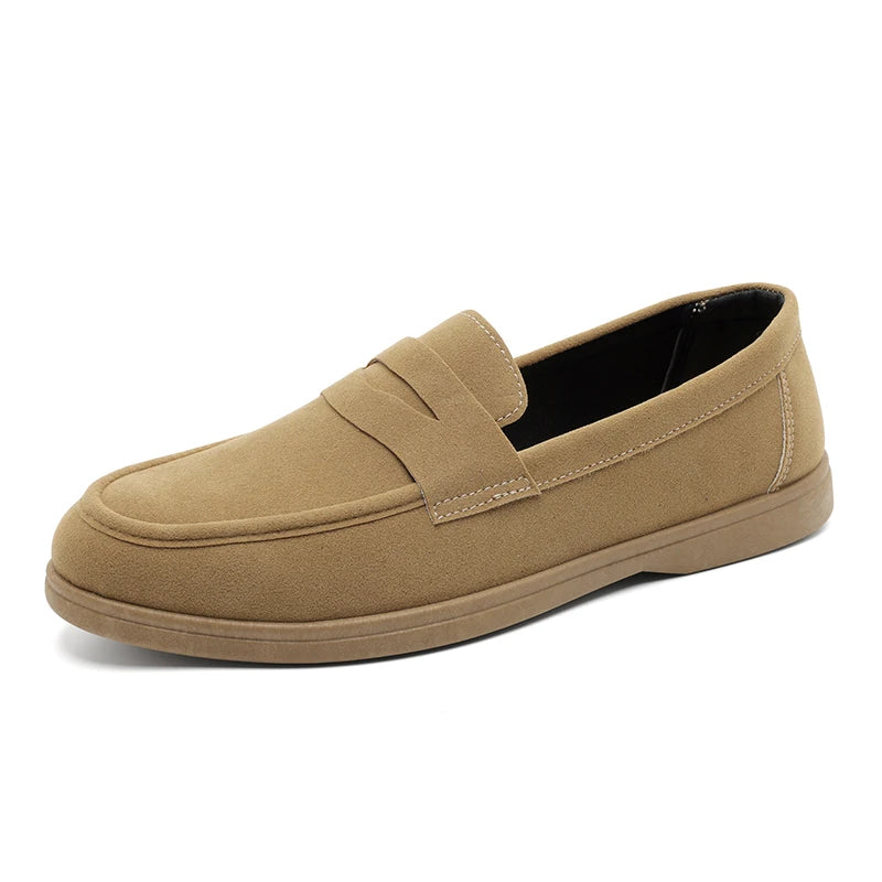 Hot Sale Men's Slip On Loafers Preppy Lightweight Breathable Comfort Outdoor Flats Non Slip Soft Sole Casual Daily Walking Shoes