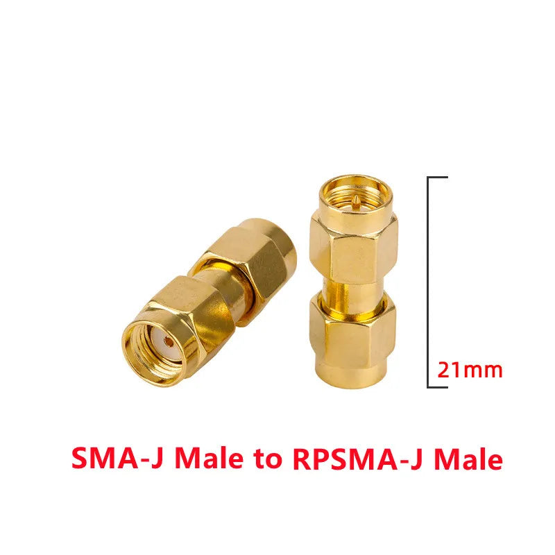 2PCS SMA to SMA Adapter SMA Male Female to Male Female RP SMA Straight 3 Way Right Angle 90 135 Degree RF Connector for Antenna