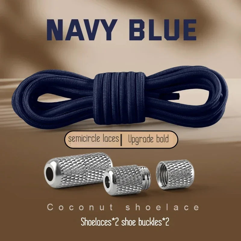 New Elastic Laces Sneakers Tennis Round Shoe laces Without ties Kids Adult Rubber Bands No Tie Shoelace Shoe Accessories