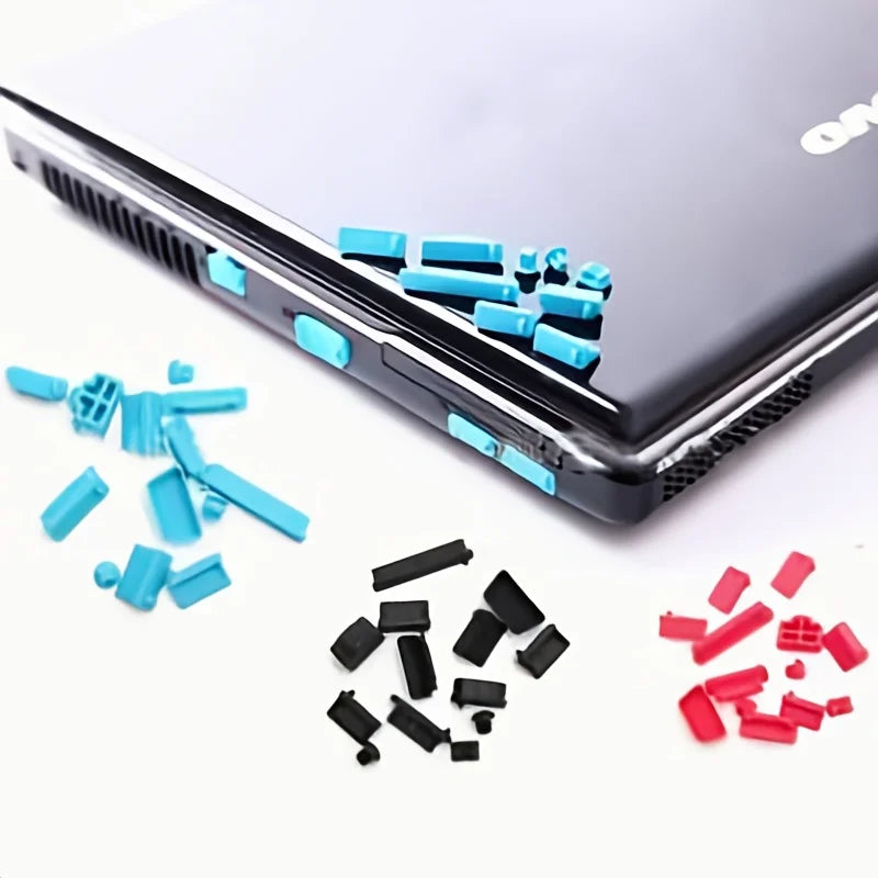 16 PCS Universal Notebook Laptop Anti Dust Plug Protective Dust Stopper Plug USB Computer Dustproof Protector For Laptop MacBook