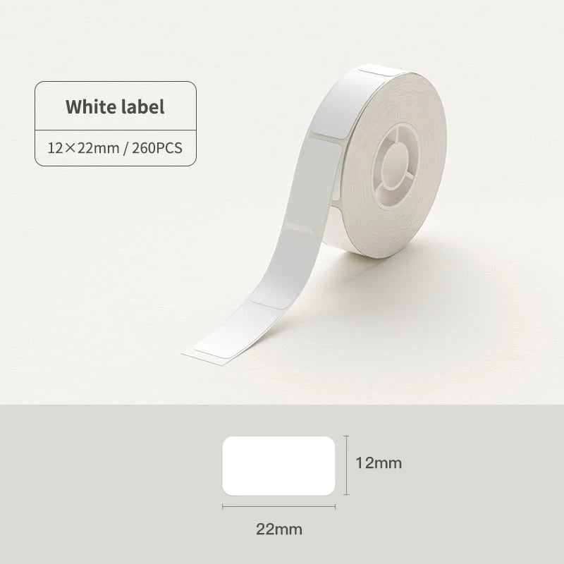 Niimbot Transparent Label Self-Adhesive Round Sticker White Paper For Niimbot D11 D110 Mini Portable Thermal Printer Tag Maker