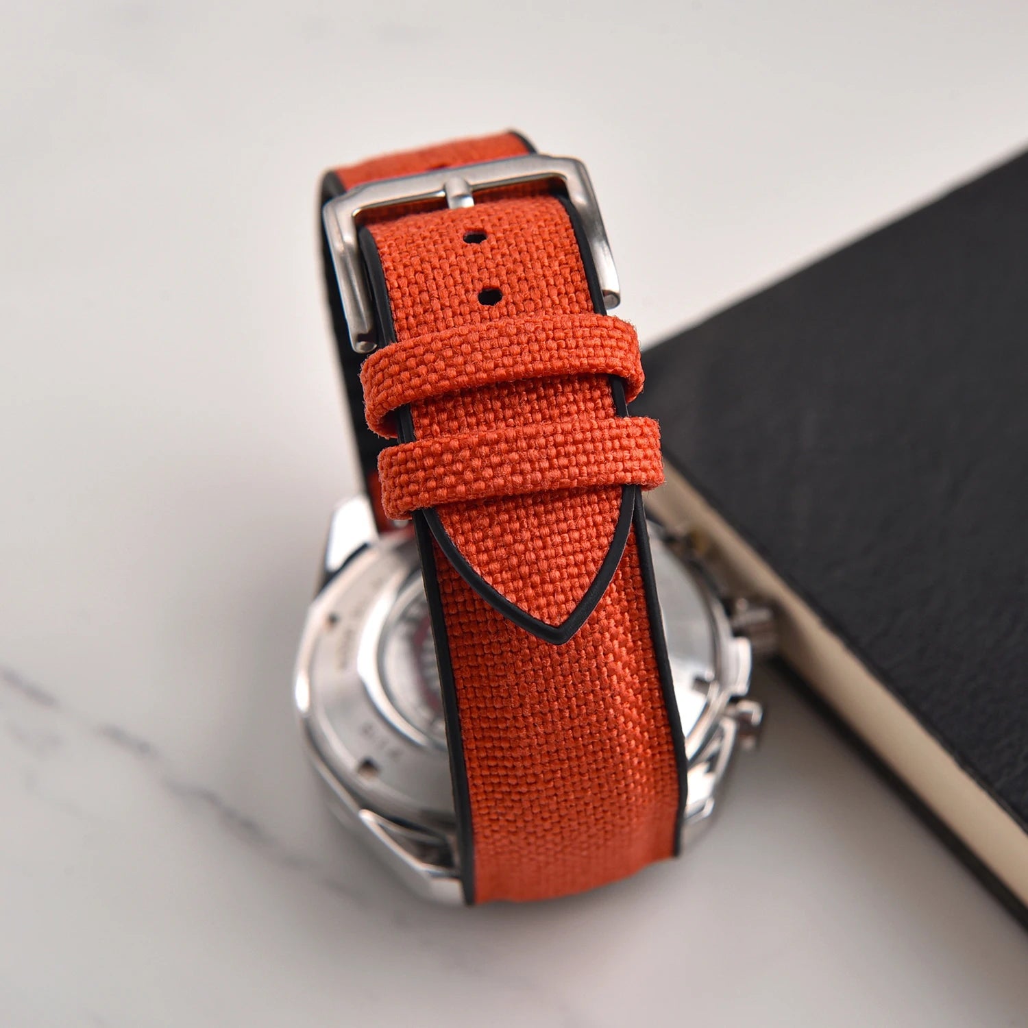 Sailcloth Rubber Strap 18 19 20 21 22mm Sailcloth Nylon Quick Release Band Universal Silicone Bracelet For Cartier Seiko Omega