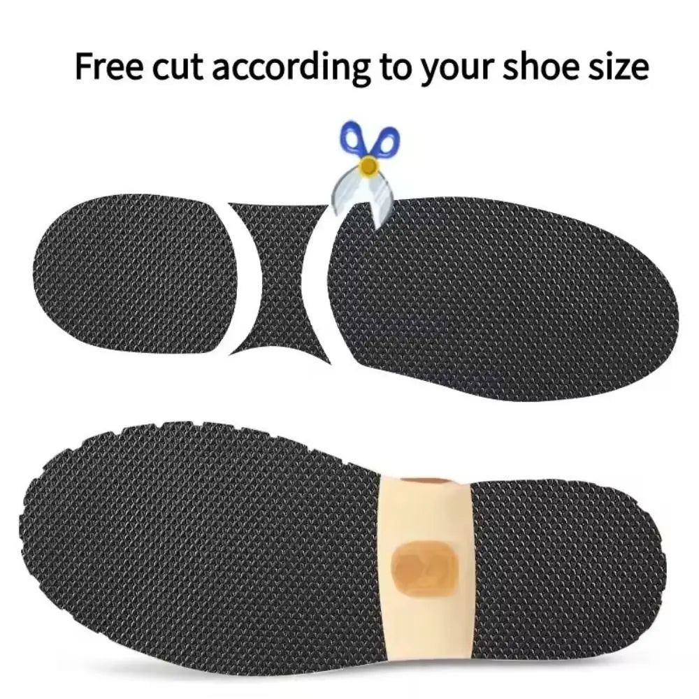Durable Elastic Sole Anti Slip Sticker Wearable Repair Shoe Sole Protectors Self Adhesive Shoe Bottom Pads