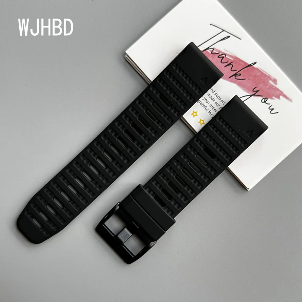 Sport Silicone Strap for Garmin Descent G2 G1 Mk3i Mk2 Mk1/Fenix 8 Pro E 7 7X 6 6X 5 5X/Epix Soft Bracelet 22/26mm Quickfit Band