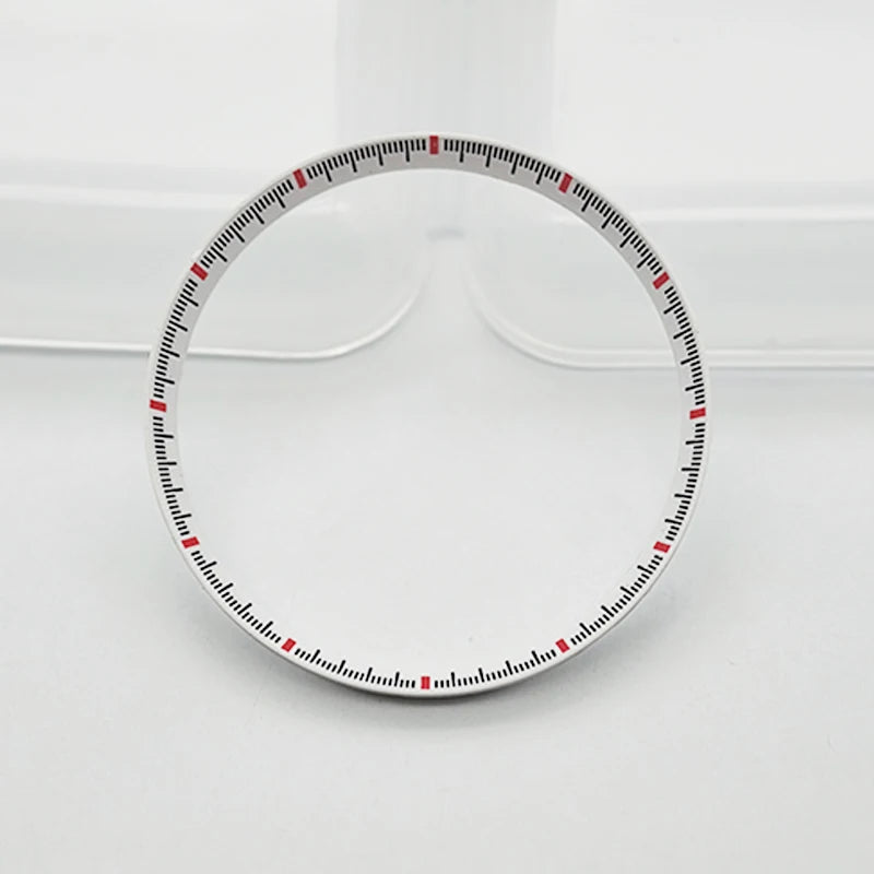 30.5mm Watch Chapter Rings Fit SKX007 SKX009 SRPD Watch Case Plastic Inner Ring NH35 NH36 Movement Men's Watch Parts Replace