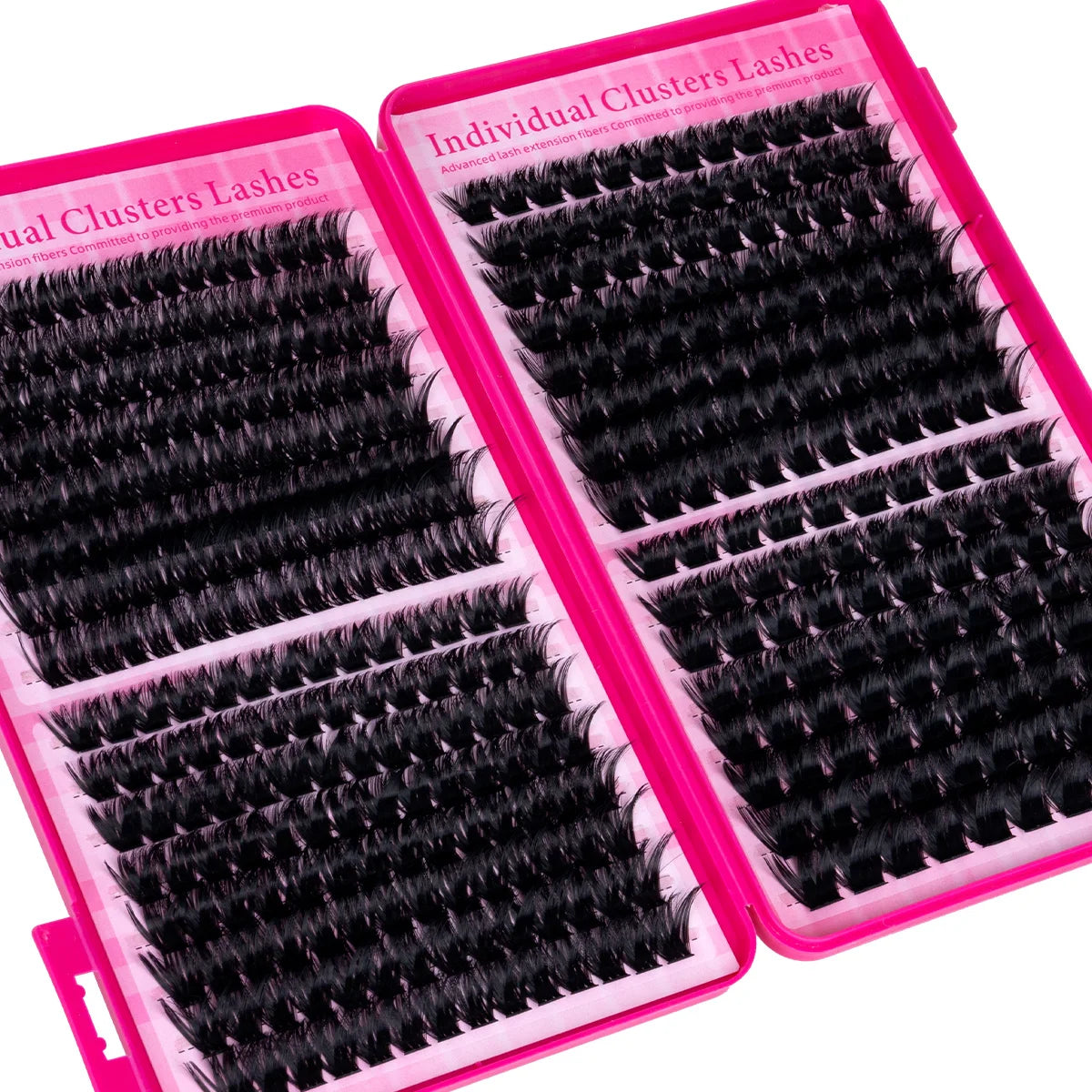 DIY Cluster Lash Large Capacity Mixed Lengths Curl Dense Eyelash Extension 3D Wispy Lash Suitable for Party and Stage Makeup