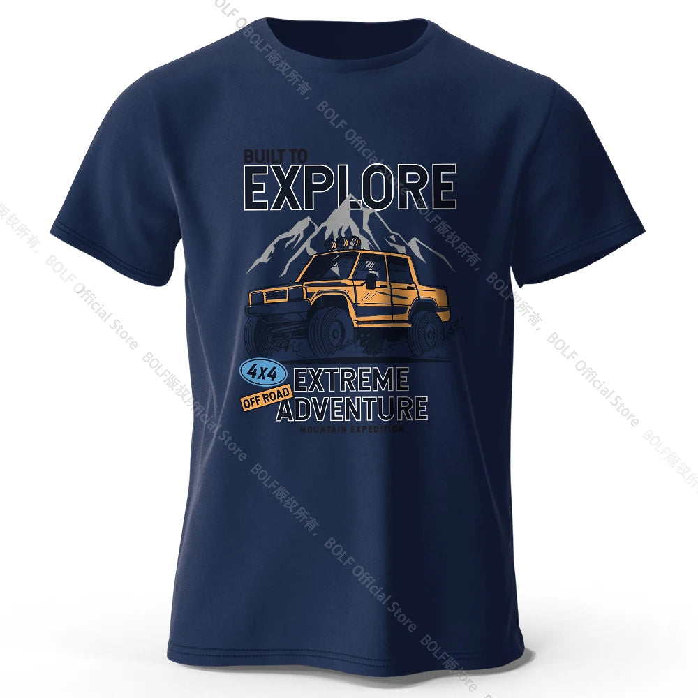 Vintage Rally Crest Printed Unisex Men Women T-Shirt Tees Tops 100% Cotton Weatherproof Patina Graphic Adventurer Gear