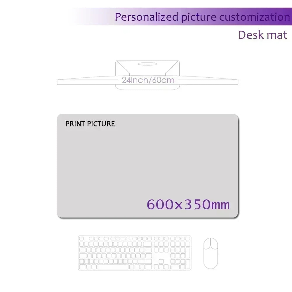 Custom Playmat 60x35cm Mousepad Custom Image Tabletop Gaming Deskmat Playmat Custom Game Mat Printing HD,Rubber Mouse Pad Xxl