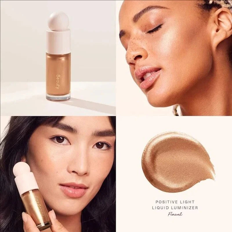 Hot Positive Light Liquid Luminizer 3D Face Contour Liquid Bronzer Shade Long Lasting Waterproof Brighten Makeup Glossy Lipstick