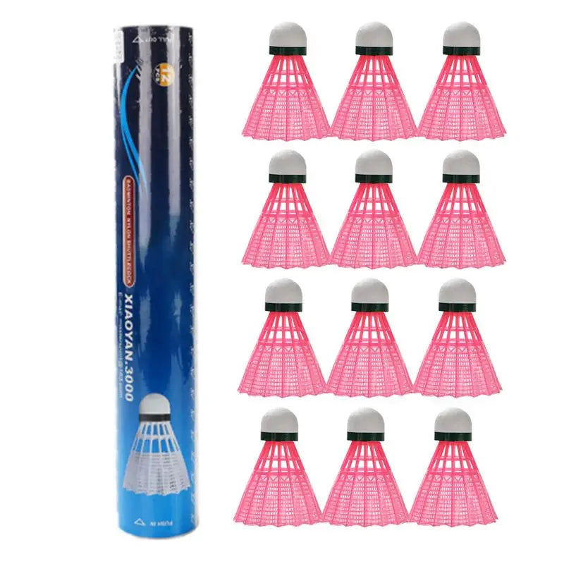 3/6/12X High Durability Feather Shuttles Badminton High Stability Badminton Shuttlecocks for Beginners Badminton Shuttlecocks