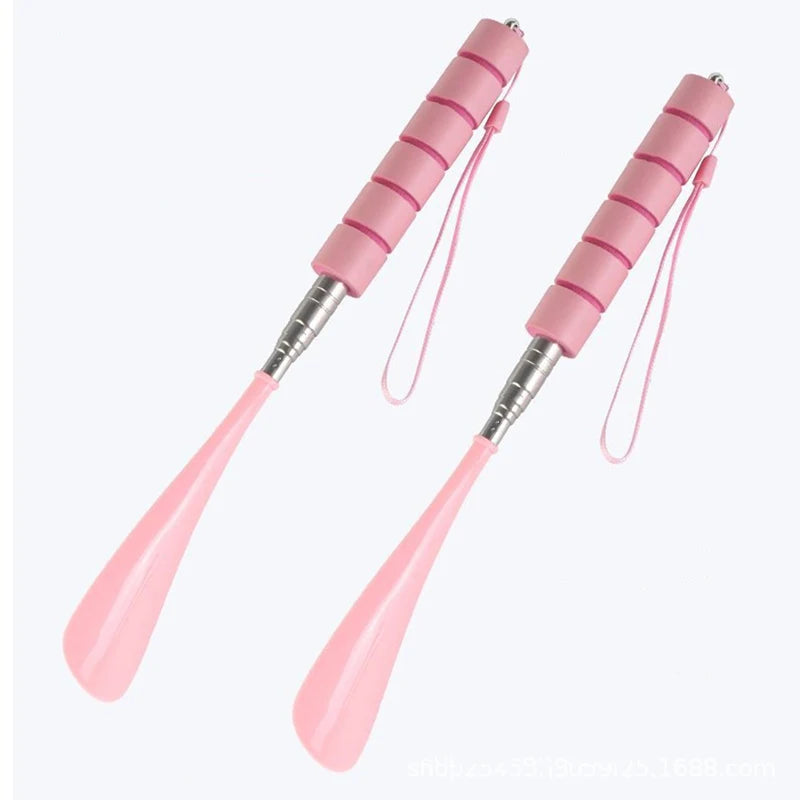 Stretchable Long Shoe horns 30cm-71cm Metal Shoehorn pregnant woman elderly Shoe spoon household Shoe spatula 1Pcs/2Pcs