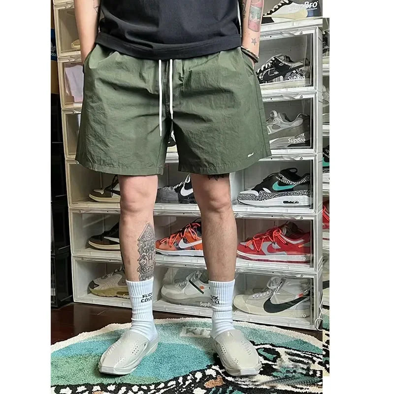 JJJJOUND joint nylon solid color classic quick-drying shorts drawstring loose sports beach pants men and women couple trend