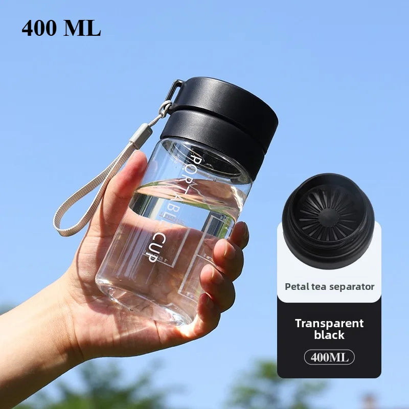 Portable 400ml Protein Powder Shaker Bottle Leak Proof Water Bottle for Gym Outdoor Fitness Training Sport Mixing Cup with Scale