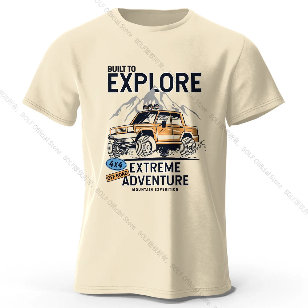 Vintage Rally Crest Printed Unisex Men Women T-Shirt Tees Tops 100% Cotton Weatherproof Patina Graphic Adventurer Gear