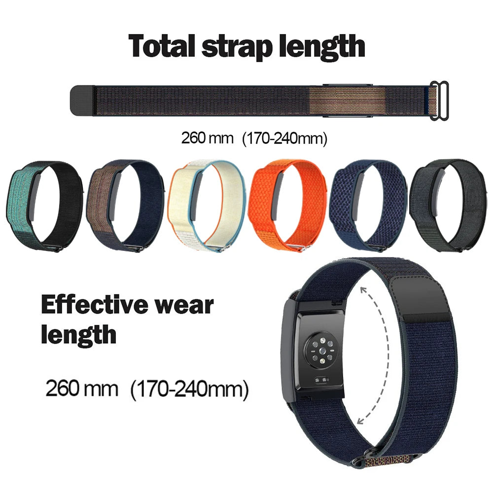 Full Cover Strap for Amazfit Helio Original Nylon Outdoor Sport Band Adjustable Comfortable Wristband for Helio Men Women Band