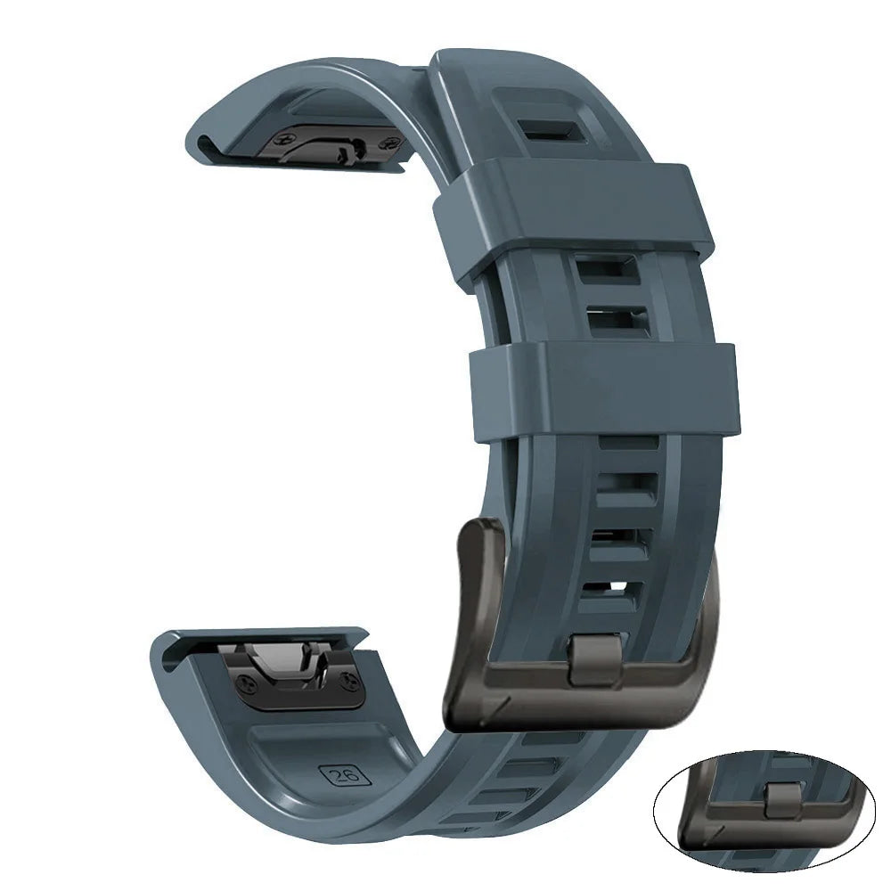 Fenix8 Watch Band For Garmin Fenix 8 Pro 47mm 51mm E 7 7X 6 6X/Epix Pro/Tactix8 970 965 QuickFit 22mm 26mm Sports Silicone Strap