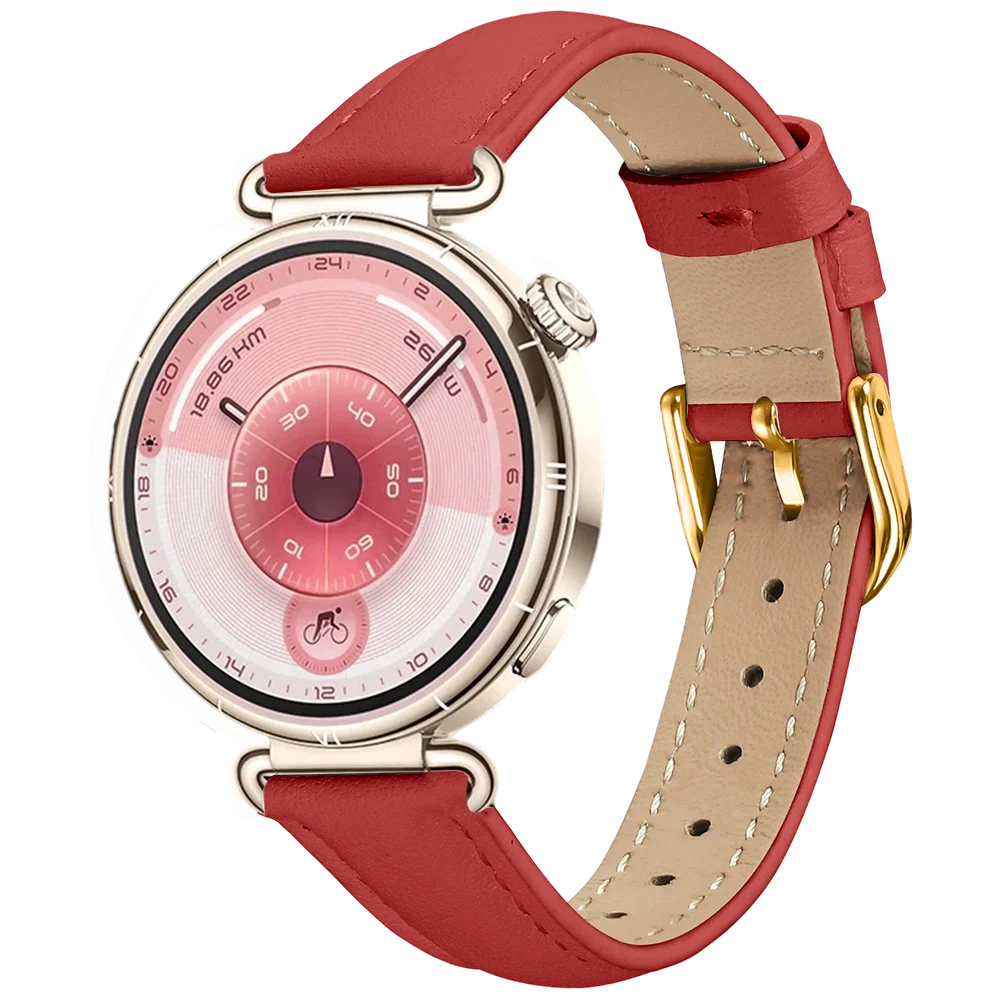 Leather Bracelet Band Suitable for Huawei Watch GT6 GT5 GT4 41mm with Metal Buckle Suitable for Huawei Watch 5/GT5pro 42mm