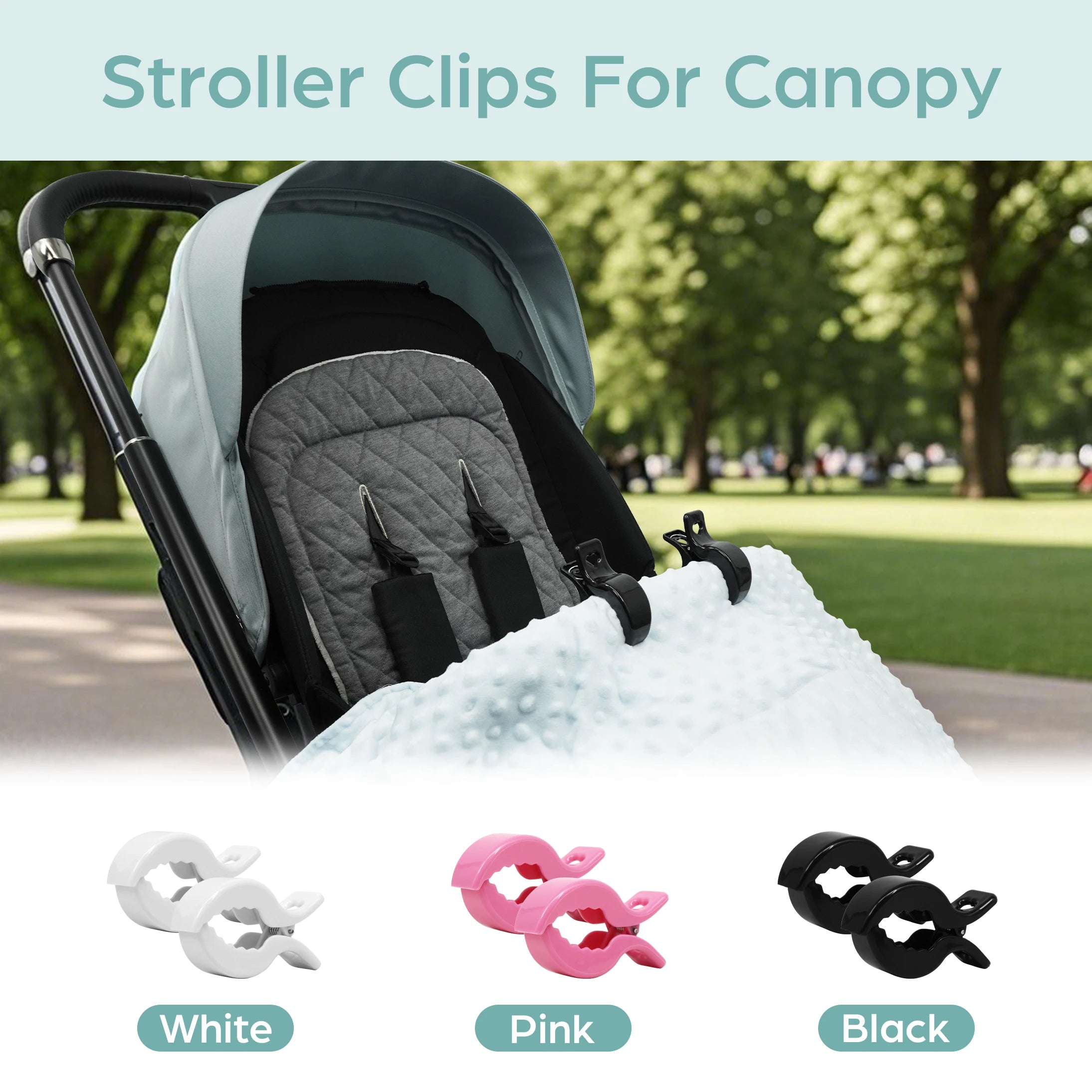 Multicolor Baby Stroller Clips Crocodile Anti-Drop Clamps for Blankets,Universal Pram/Car Seat Accessories