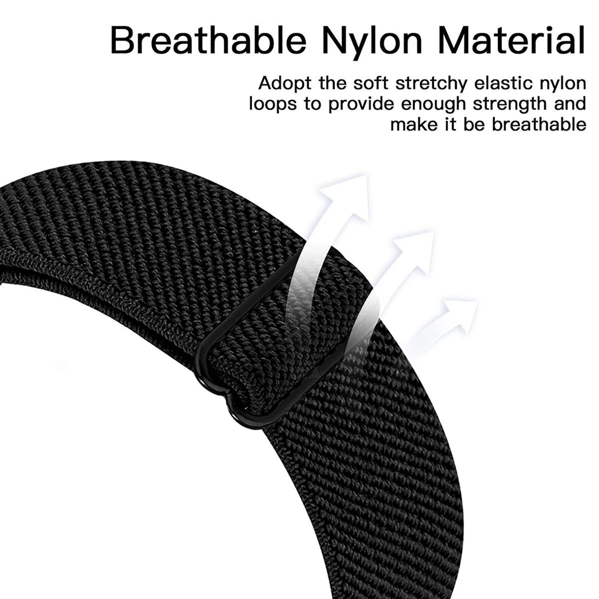 Elastic Nylon Loop Watch Band For Huawei Watch Fit3 2 Strap Replacement Wristband For Huawei Fit 5 4 Bracelet Correa Accessories