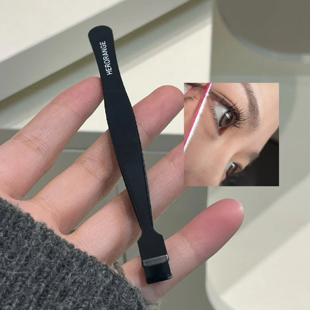 Stainless Steel Lower False Eyelashes Tweezer Lashes Extension Hair Removal Tweezers DIY Eyelashes Applicator Makeup Tools