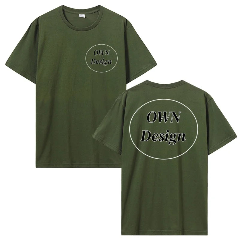 Custom T Shirt Make Your Design Logo Text T-shirt Men Women Customized Print Original Design Gifts Tshirt Streetwear Clothing