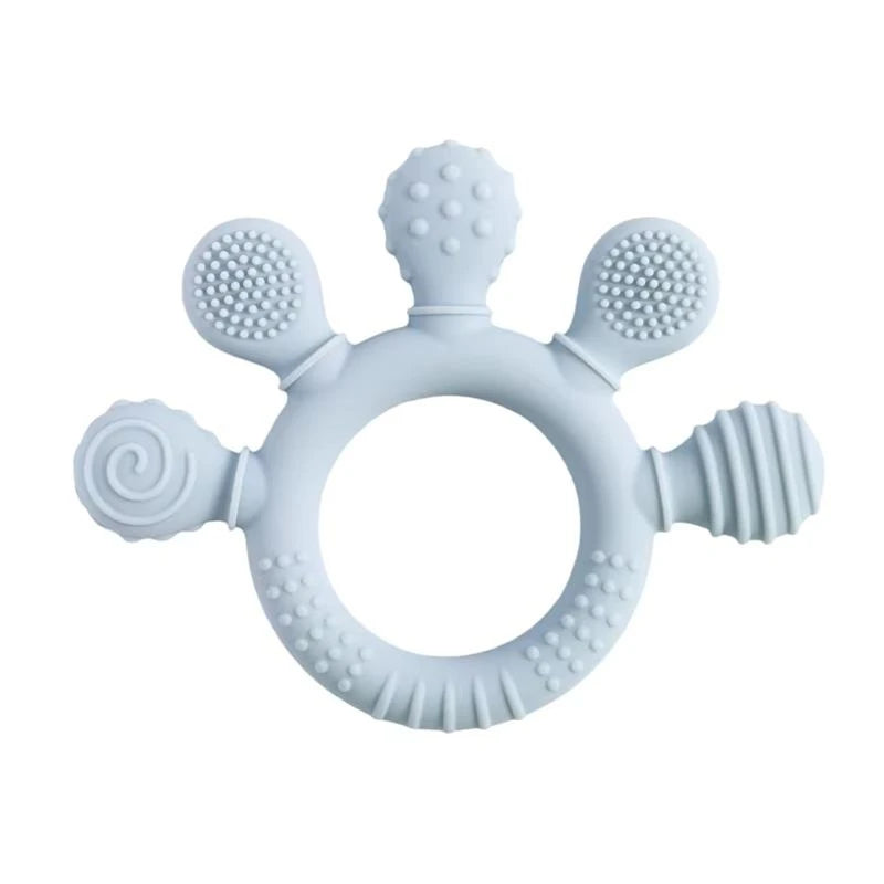 BPA-Free Baby Dinosaur Silicone Teether Sensory Toy Easy to Grip Infant Care Food Grade Baby Toy Newborn Gift Babies Accessory
