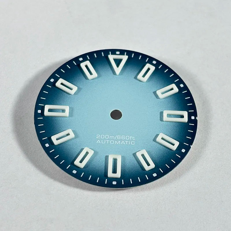 NH35 Dial Matte Dial Hollow Index 28.5mm BGW9 C3 Lume for NH35/NH34 Movement Custom Logo Watch Accessories