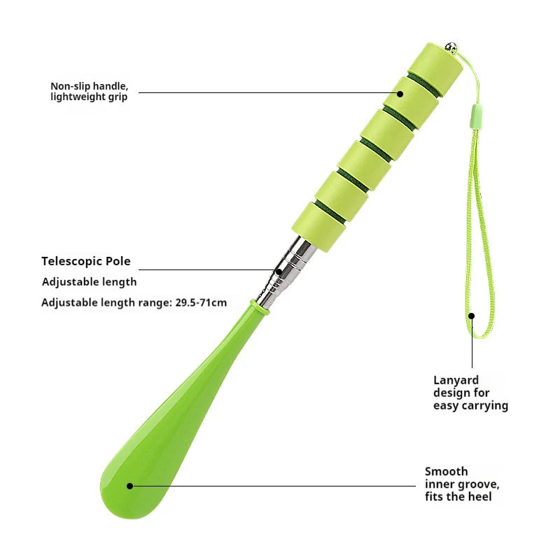 Stretchable Long Shoe horns 30cm-71cm Metal Shoehorn pregnant woman elderly Shoe spoon household Shoe spatula 1Pcs/2Pcs