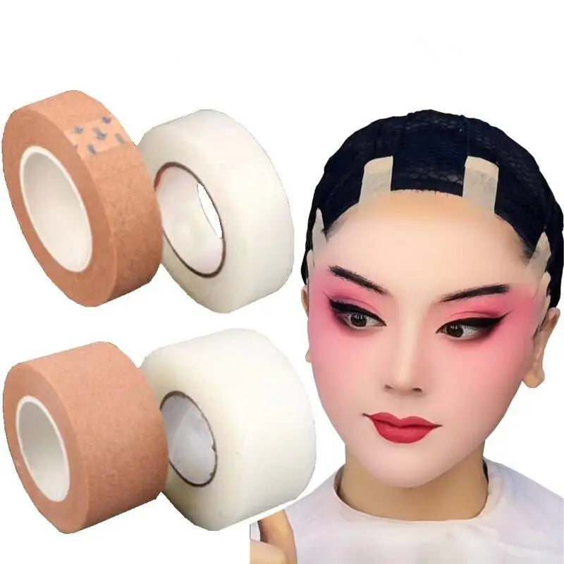 New PE/Non-woven Fabric Facial Tape Breathable Professional Cosplay Makeup Tape Transparent Lift  Double Eyelid Tape Makeup