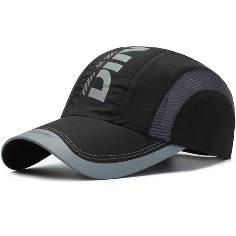 New Summer Hat Quick-Drying Cap Fashion Spring Baseball Cap Outdoor Sports Cap Breathable Mesh Hat Visor Hat Mens Cap