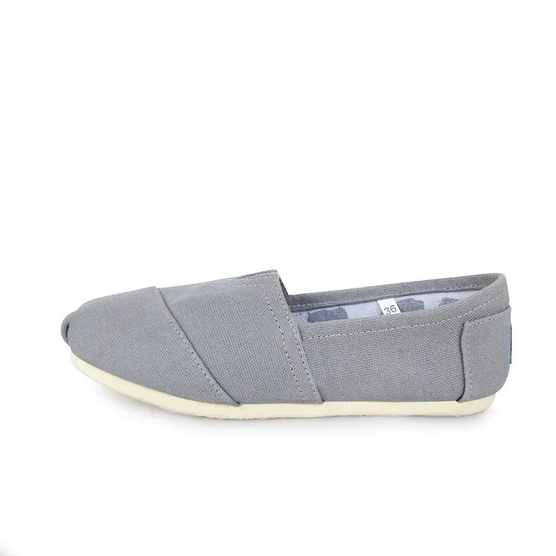 Summer Blue Loafers Men Classic Canvas Flats Shoes Women Comfortable Breathable Men Casual Shoes Slip-on Espadrilles