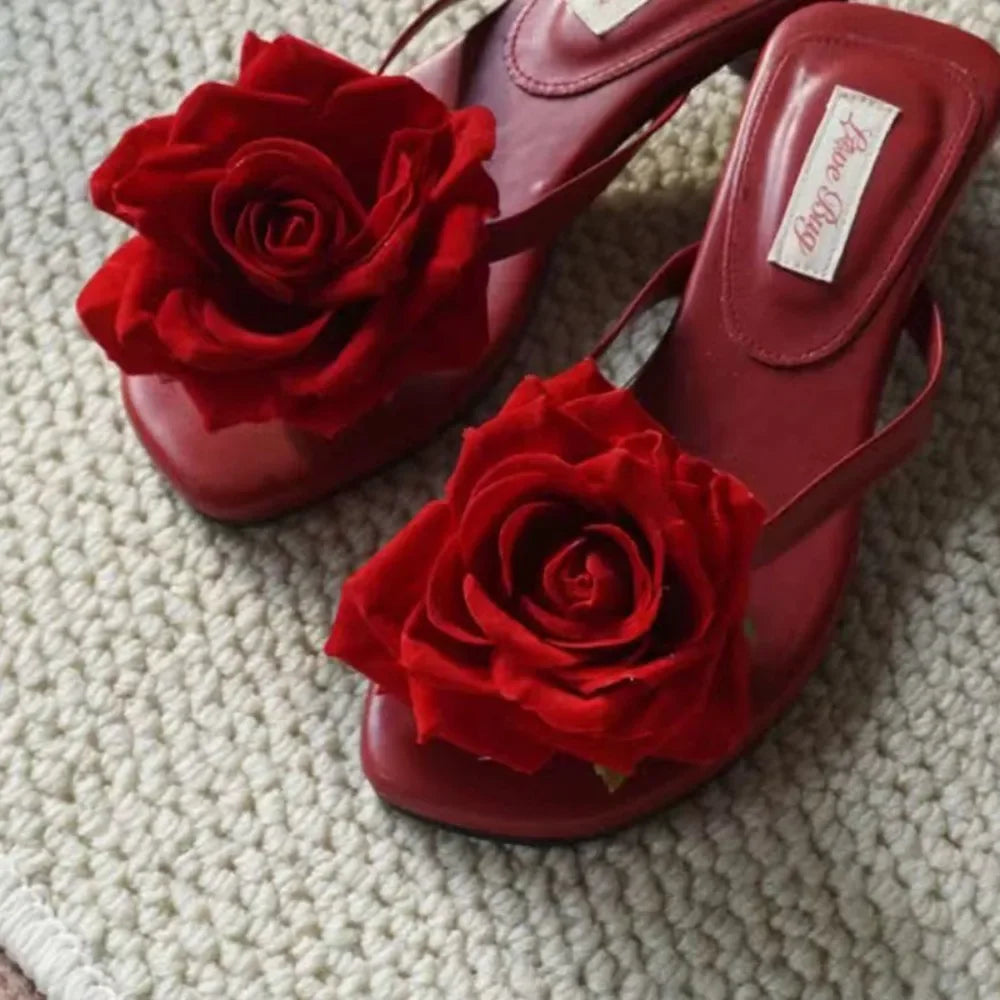 1 Pair Simulation Coloful Thai Fairy Butterfly Flower Shoe Buckles Personalized Design Butterfly Orchid Simulation Buckles Decor