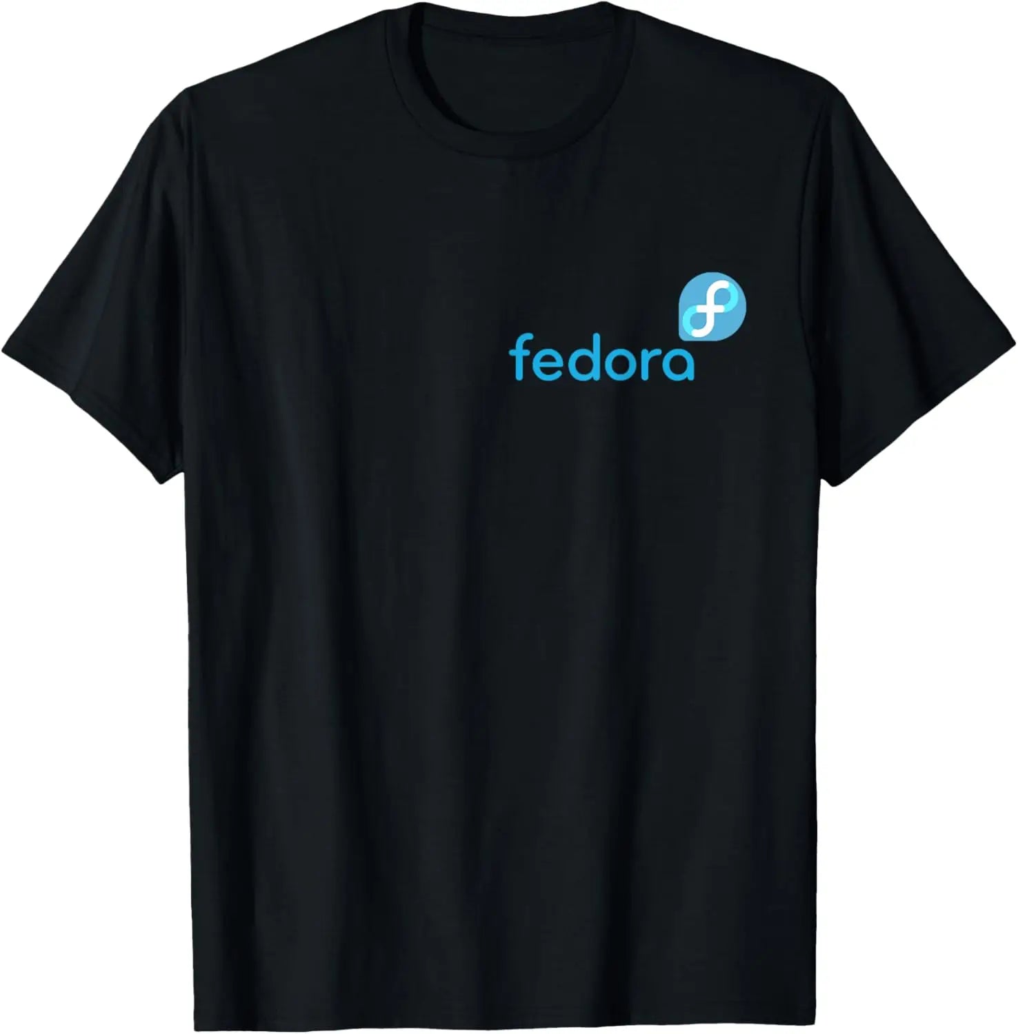 Linux Fedora T-Shirt White Tagline & Logo Open Source Os Tee T-Shirt Unisex Summer Streetwear Tops Mens Clothing Ropa Hombre